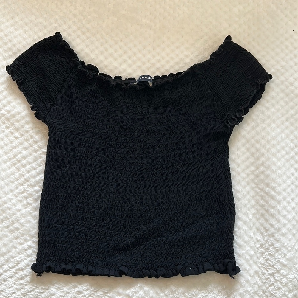 brandy melville off the shoulder top
